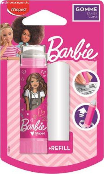 Radírstift, pótbéllel, MAPED "Barbie"