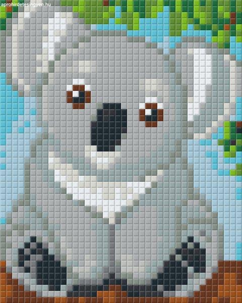 Pixel szett 1 normál alaplappal, színekkel, koala (801354)