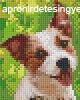 Pixel szett 1 norml alaplappal, sznekkel, kutya (801320)