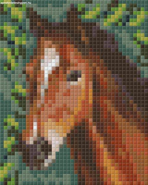Pixel szett 1 normál alaplappal, színekkel, ló (801318)