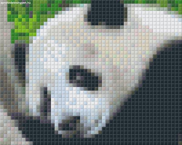 Pixel szett 1 normál alaplappal, színekkel, panda (801308)