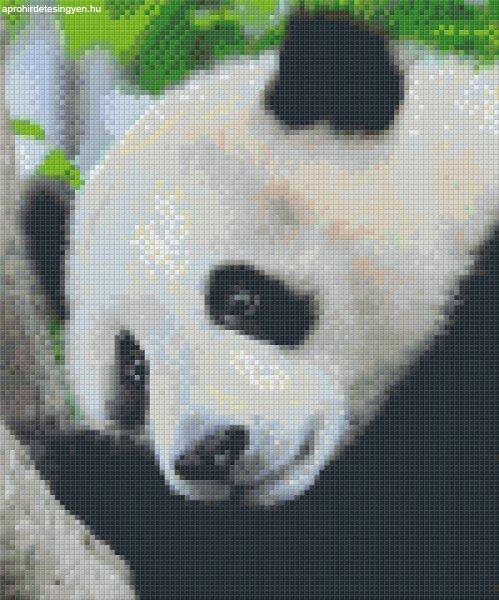 Pixel szett 6 normál alaplappal, színekkel, panda (806150)
