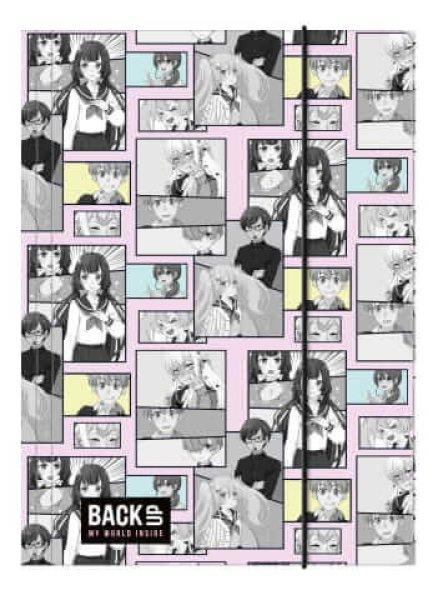 Anime mintás gumis mappa A/4, BackUp A02, 2024