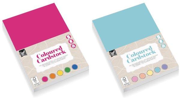 Színes karton, fotókarton, A/5, 220g, 5 szín, 25 lap/cs, kétféle változat
(élénk és pasztell színek)