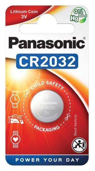 Panasonic CR2032/1B lítium gombelem (1db / bliszter)