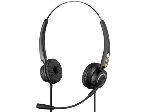 SANDBERG 126-13 sandberg fejhallgató - usb office headset pro stereo (usb;
mikrofon; hangerő szabályzó; 2,1m kábel; fekete)