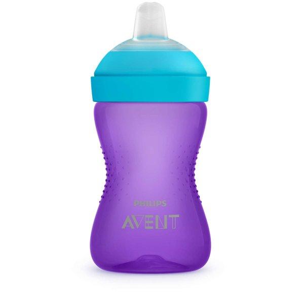 Avent itatópohár puha csőrös harapásálló 300ml lila