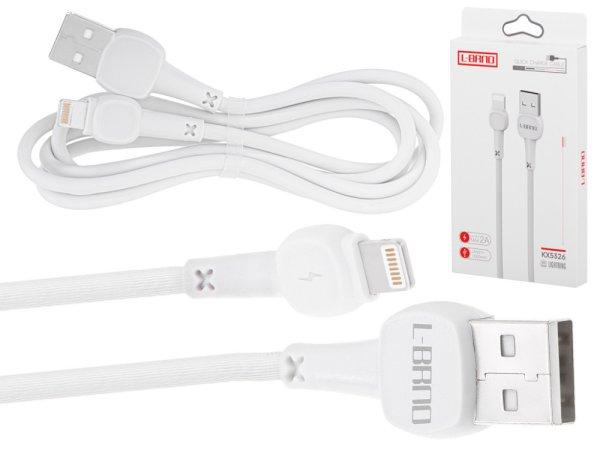 L-brno USB-Lightning kábel, 100cm, fehér