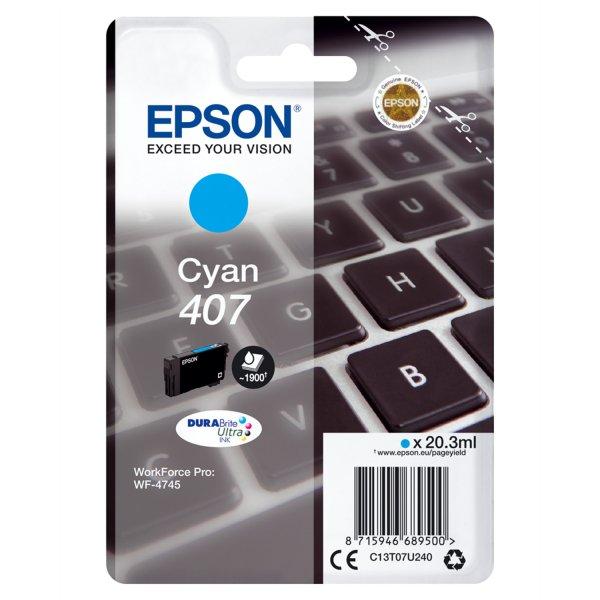Epson T07U2 tintapatron cyan ORIGINAL