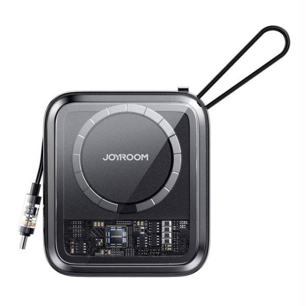 Mágneses Powerbank Joyroom JR-L006 Icy 10000mAh, USB C (fekete)