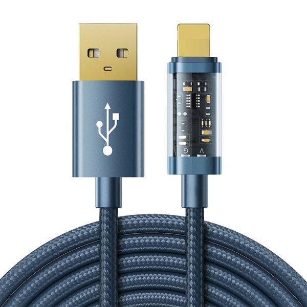 Kábel az USB-A-hoz / Lightning / 2,4A / 1,2 m Joyroom S-UL012A12 (kék)