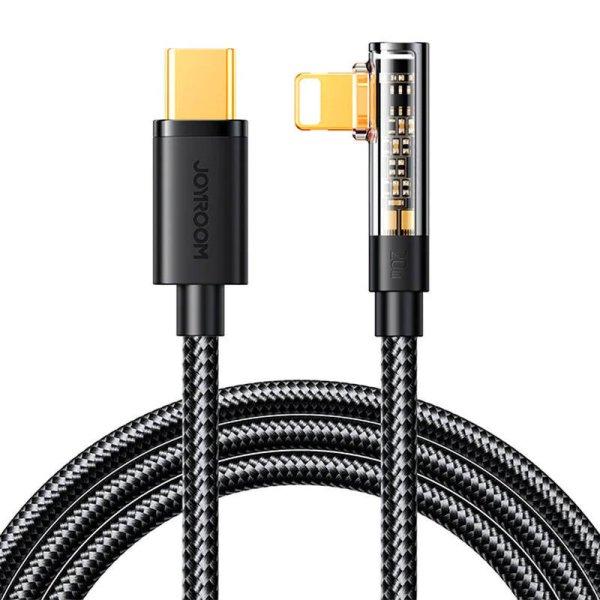 USB-C és Lightning Joyroom S-CL020A6 kábel 1,2 m, 20 W, ferde (fekete)