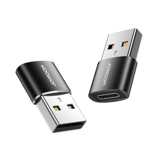 Joyroom S-H152 USB/USB-C adapter (2 db) (fekete)