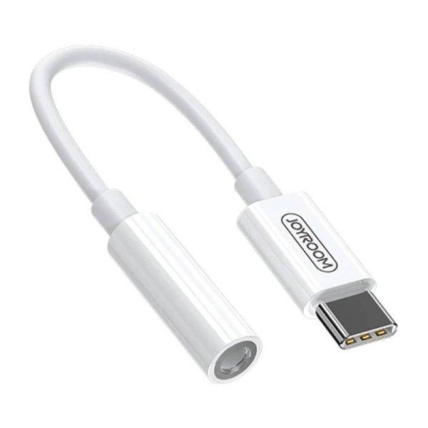 Digitális audioadapter USB-C 3,5 mm-es Joyroom SH-C1-hez (fehér)