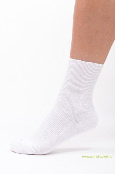 Medical, gumi nélküli zokni - fehér 39-40