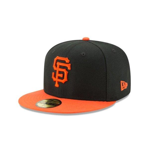 sapka New Era 59 FIFTY Authentic San Francisco Authentic cap Black Orange