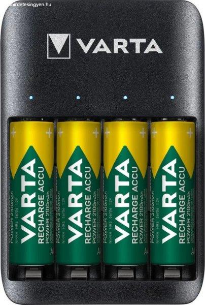 VARTA QUATRO USB 4 csatornás Ni-Mh töltő 57652 AA és AAA-hoz +4DB 2100 mAh