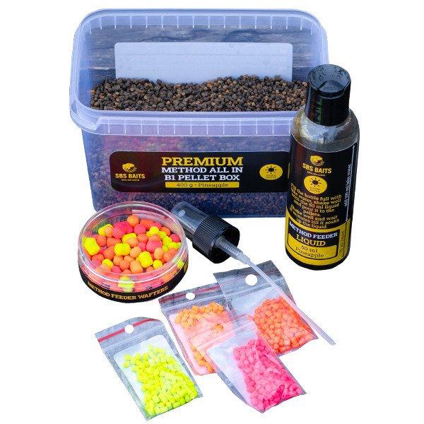 SBS Premium Method All In B1 Pellet Box 400g Ace Lobworm (csaliféreg)(50003)