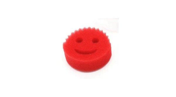 Piros Smiley mosogatószivacs