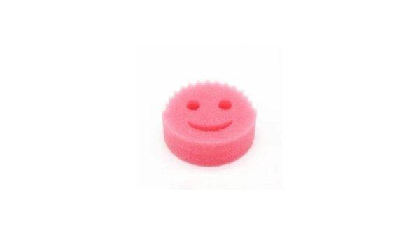Rózsaszín Smiley mosogatószivacs
