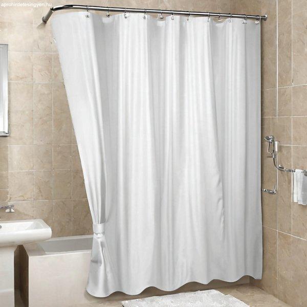 Zuhanyfüggöny karnis kádhoz, fehér 80 x 170cm