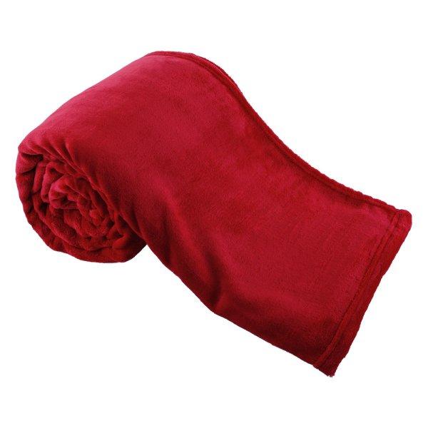Kellemes tapintású puha plüss takaró - piros pléd,
150*200cm (BBCD)