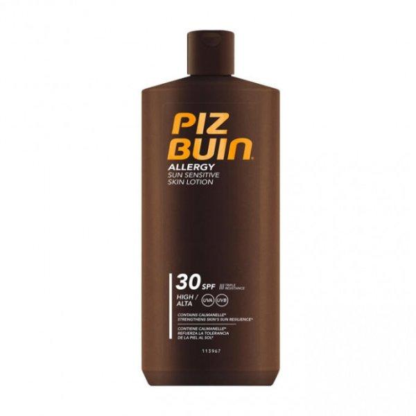 Piz Buin Fényvédő tej napérzékeny bőrre SPF 30
Allergy (Sun Sensitive Skin Lotion) 400 ml