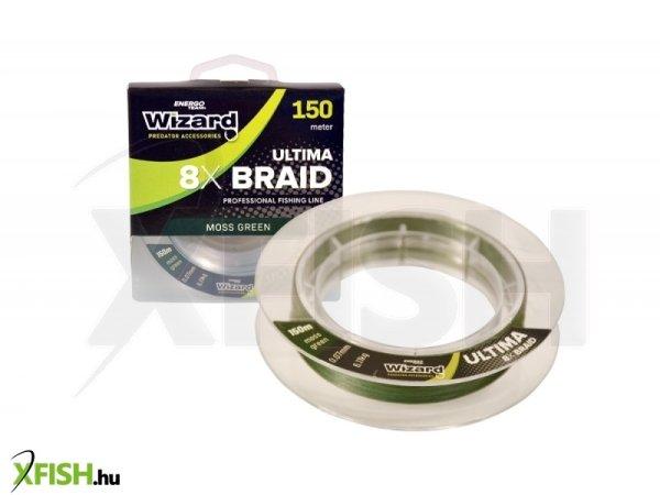 Wizard Ultima 8X Moss Green Fonott Zsinór 150m 0.10mm 8.51Kg