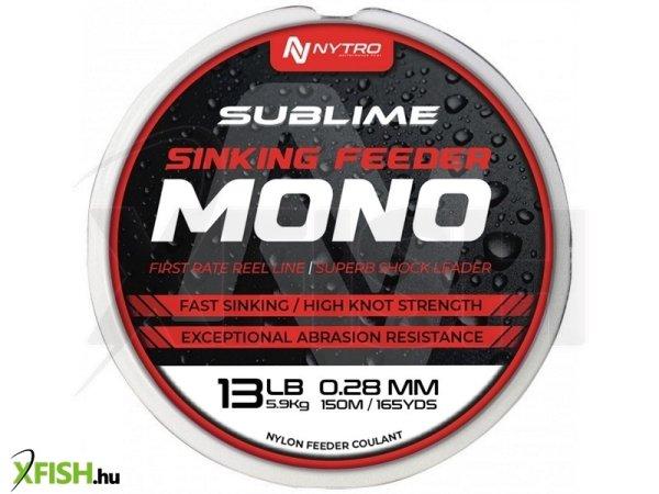 Nytro Sublime Sinking Monofil Feeder Horgász Zsinór 150m 0.16mm 1.8Kg