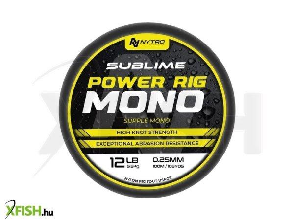 Nytro Sublime Power Rig Monofil Zsinór 100m 0.09mm 0.8Kg