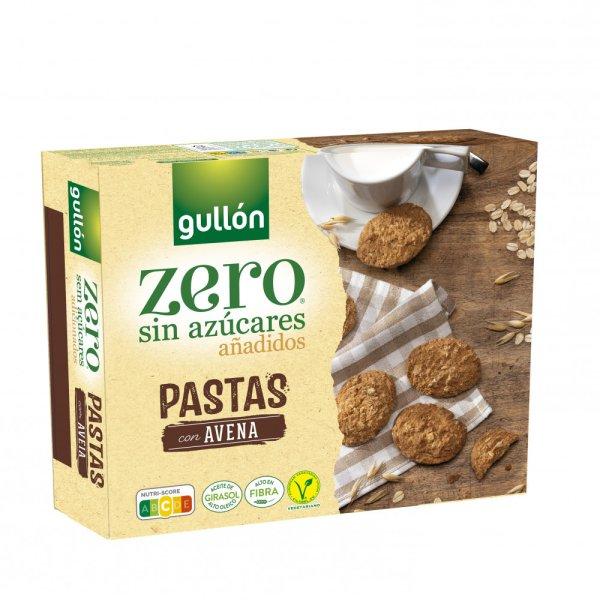 Gullón pastas zero magas rosttartalmú kakaós zabkeksz hozzáadott cukor
nélkül 300 g