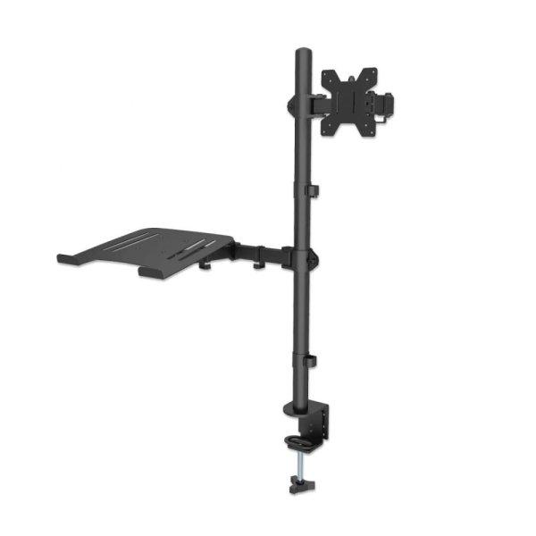 Manhattan Desktop Combo Mount with Monitor Arm and Laptop Stand
13"-32" Black