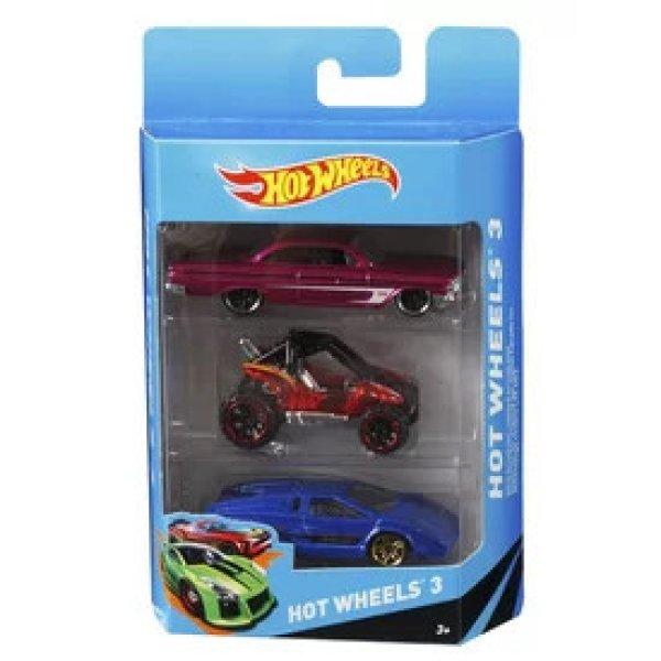 Hot wheels kisautó 3 darabos készlet - többféle