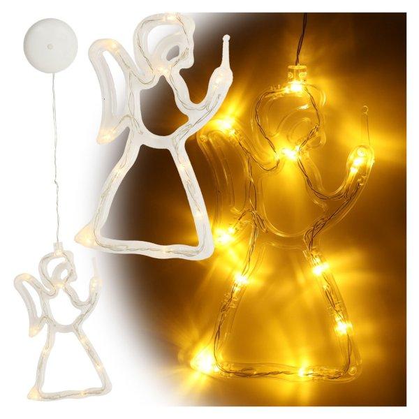 LED függőlámpa karácsonyi dekoráció 49cm 10 LED - angyal 