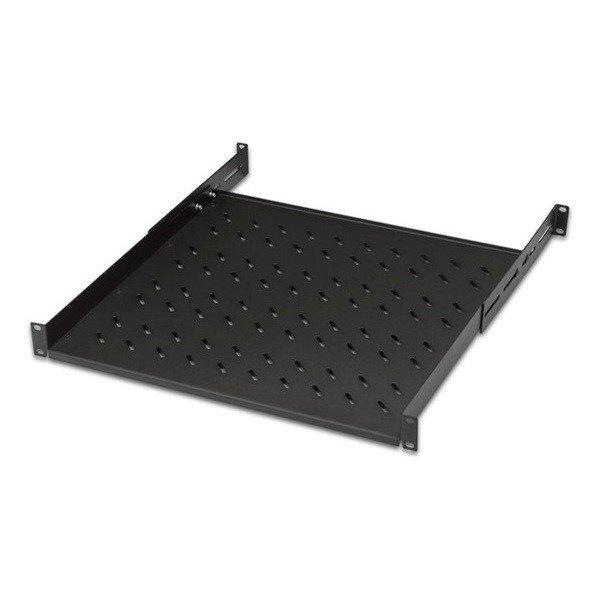 Lande LN-RAF-RMC-1145-BL 19" 450 mm mély 1U 4 ponton rögzíthető
állítható fekete tálca