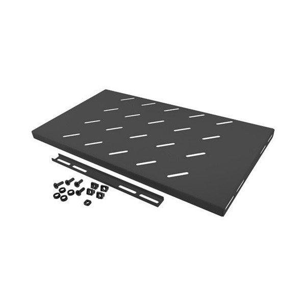 Lanberg AK-1001-B 19" 1U MÉLY:270mm MAX:120kg fix fekete polc 4 ponton
rögzített csavarral