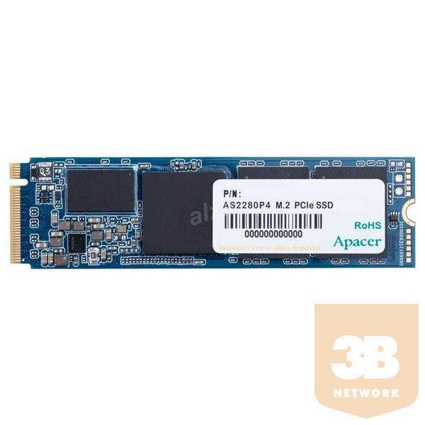 Apacer SSD 256GB - AP256GAS2280P4-1 (AS2280 Series, Olvasás: 3000 MB/s, Írás:
2000 MB/s, M.2 PCI-E)