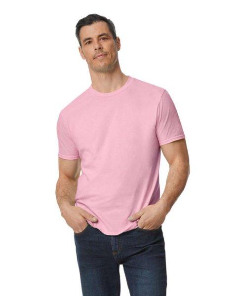 Modern oldalvarrott rövid ujjú kereknyakú póló, Gildan GI980, Charity
Pink-2XL