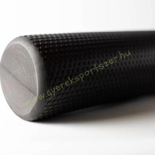 SMR masszázs henger jóga roller Pilates 90x15 cm-es fekete PRO-Sport