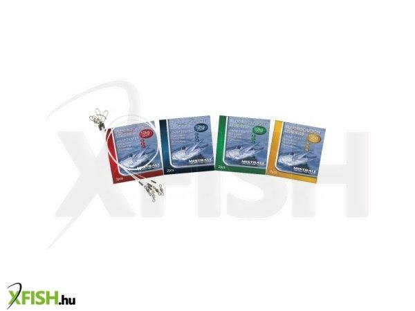 Mistrall Przypon Fluorocarbon Rablóhalas Előke 20cm 0,60mm 20Kg 2db/csomag