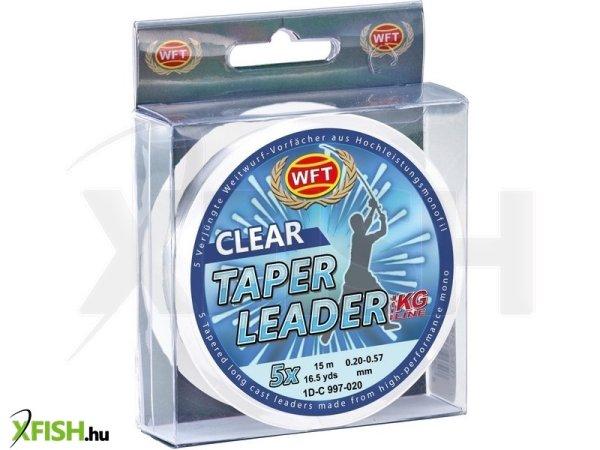 Wft Taper Leader Dobóelőtét Zsinór 0,28-0,57mm Clear 5X15m