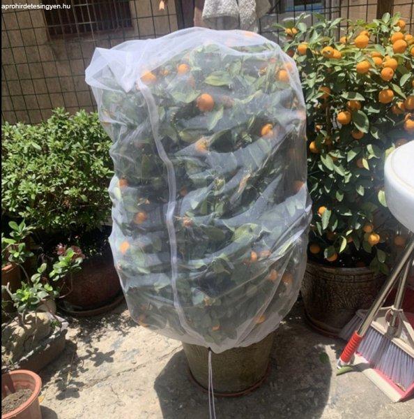 Kerti növényvédelmi háló rovarok ellen - 100 x 150 cm, zöldség- és
gyümölcsvédő háló