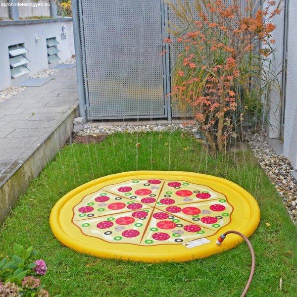 Pizza alakú vízpermetező szőnyeg - kerti játék gyerekeknek