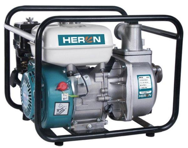 HERON benzinmotoros vízszivattyú 5,5 LE,max.600l/min, max.7m
szívómélység,max. 28m nyomómagasság 8895101