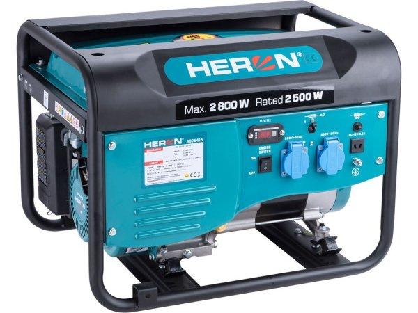 HERON benzinmotoros áramfejlesztő, max 2600 VA, egyfázisú 8896416
