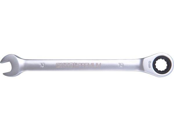 EXTOL PREMIUM racsnis csillag-villás kulcs 15mm CrV. 72 foggal, 1 irányú
forgás; 8816115