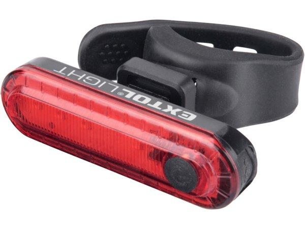 EXTOL LIGHT LED lámpa, biciklis, hátsó piros LED; 30 Lm, ABS ház, USB
újratölthető beépített Li-polimer akku, 220 mAh 43138