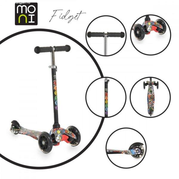 Moni Fidget 3 kerekű roller 3 év+ - fekete 