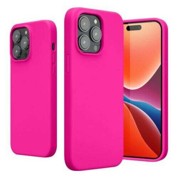 Kwmobile tok Apple iPhone 14 Pro Max telefonhoz, szilikon, rózsaszín, 59074.77