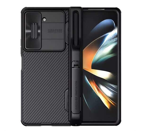 NILLKIN CAMSHIELD műanyag telefonvédő (szilikon keret, közepesen
ütésálló, kamera védelem, S Pen tartó) FEKETE Samsung Galaxy Z Fold5 5G
(SM-F946)